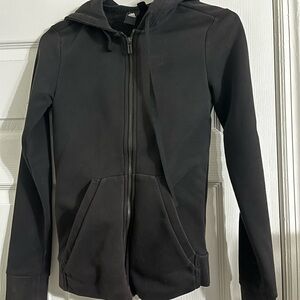 Adidas Black Athletic Zip-Up Hoodie